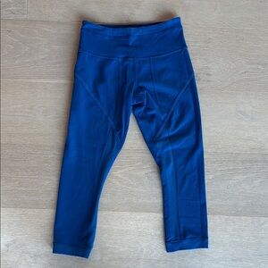 Lululemon Athletica Bright Blue Crop Leggings